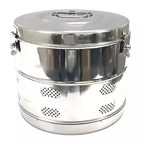 Stainless Steel Surgical Dressing Drum Size  11"X9"